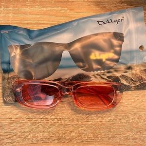 Pink Rectangle Sunglasses